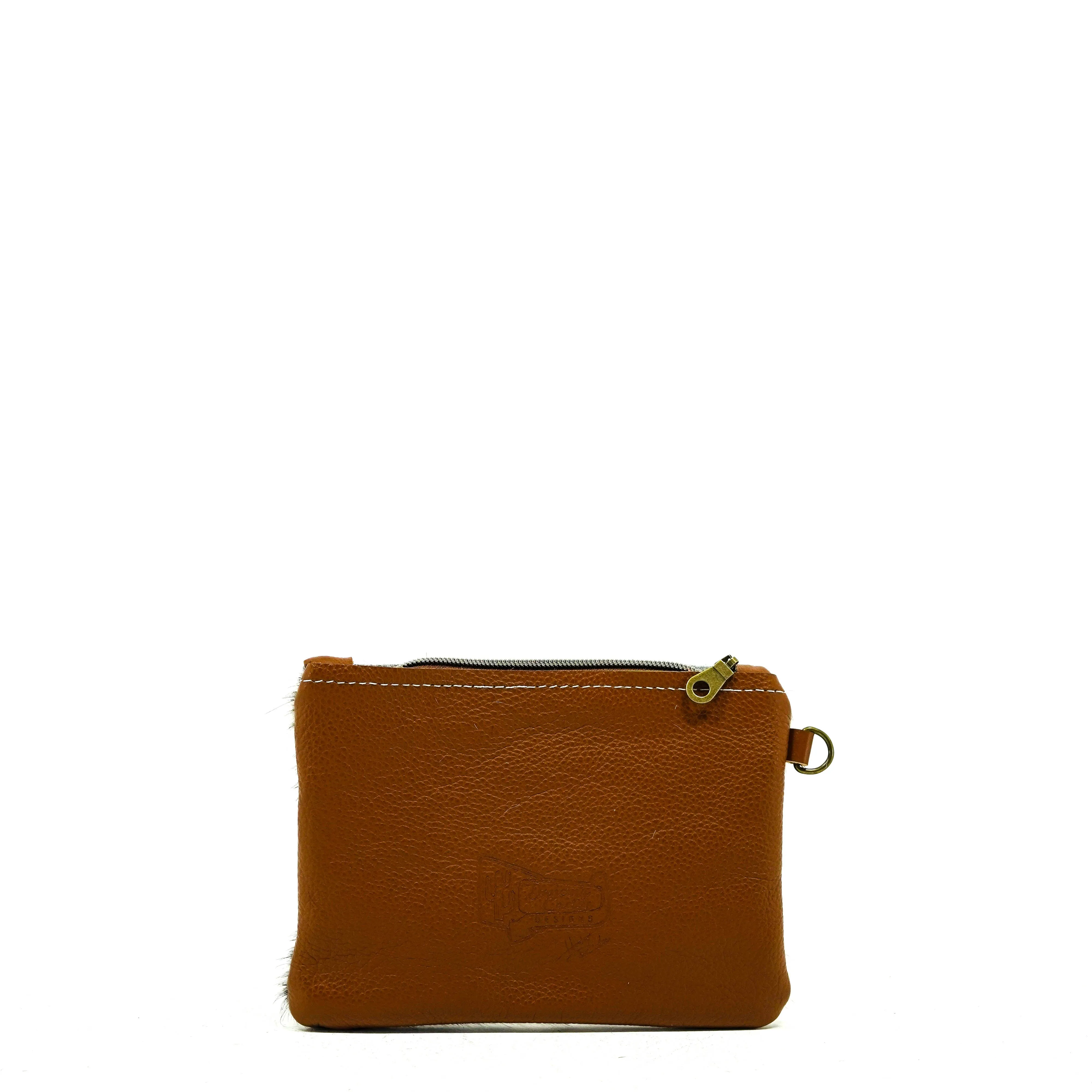 Purse Organizer - Salt & Pepper w/ Mocha Wildflower