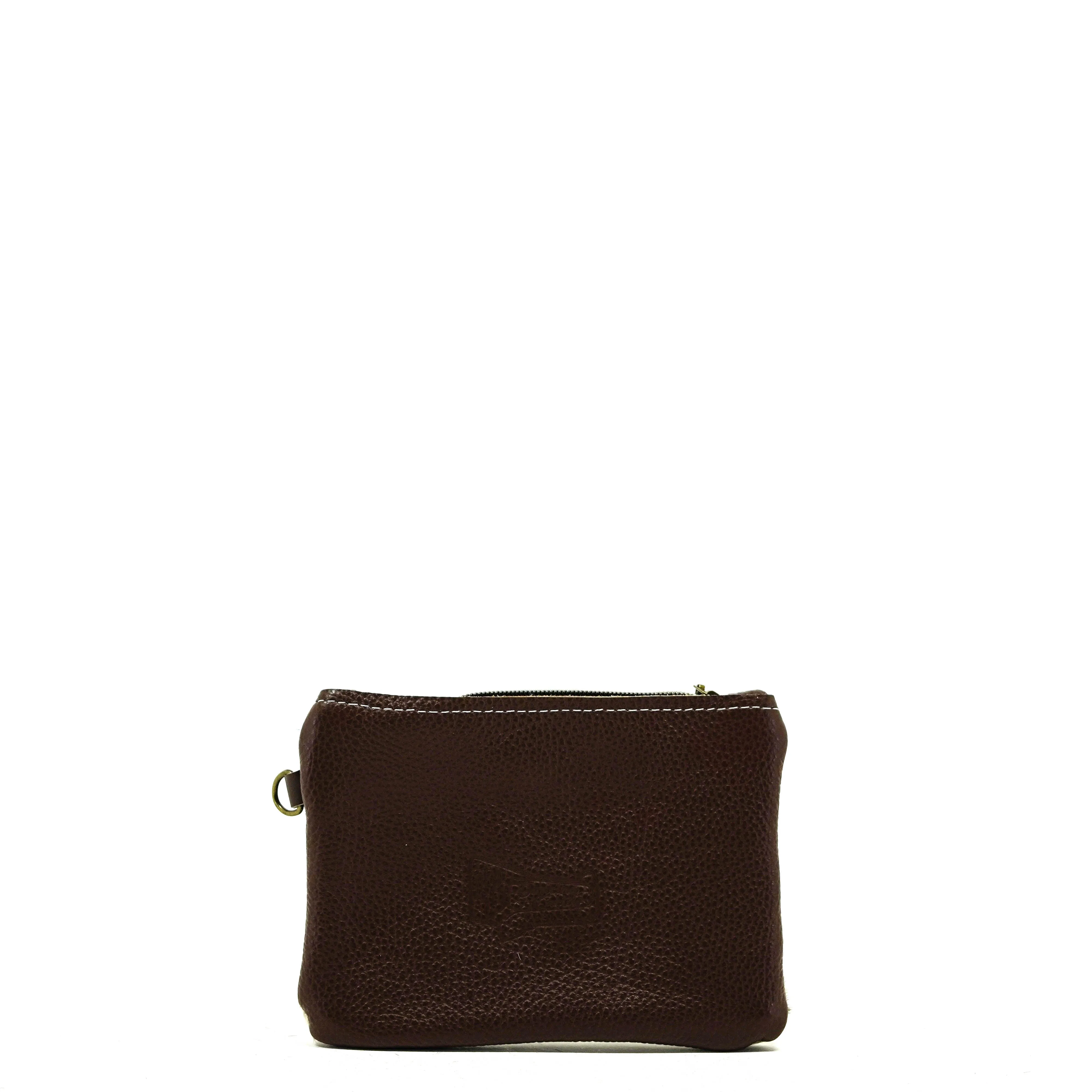 Purse Organizer - Salt & Pepper w/ Mocha Wildflower