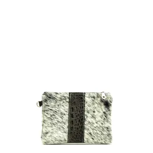 Purse Organizer - Salt & Pepper w/ Smoke Show Croc
