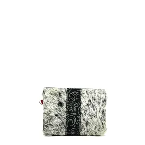 Purse Organizer - Salt & Pepper w/ Smokey Caracole