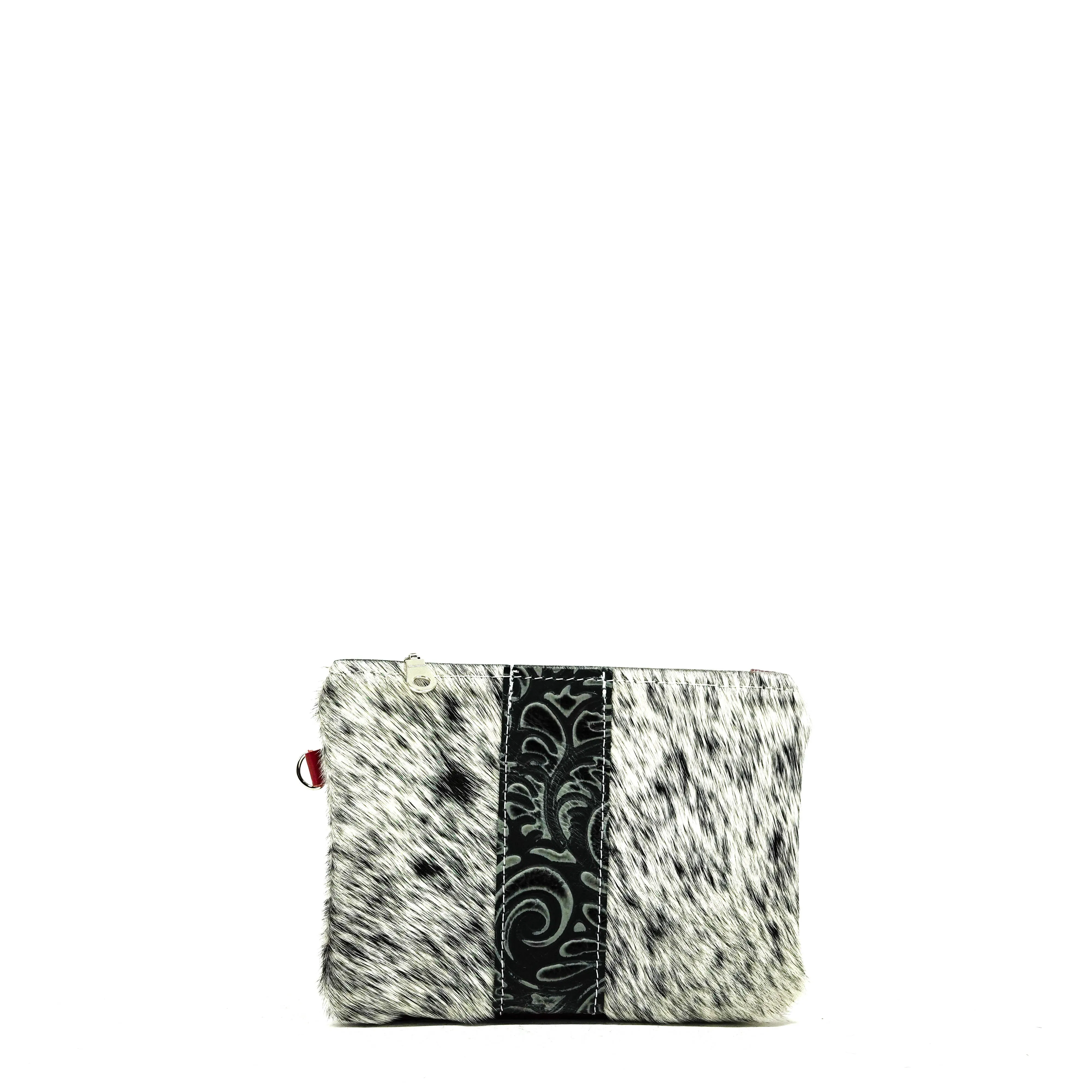 Purse Organizer - Salt & Pepper w/ Smokey Caracole