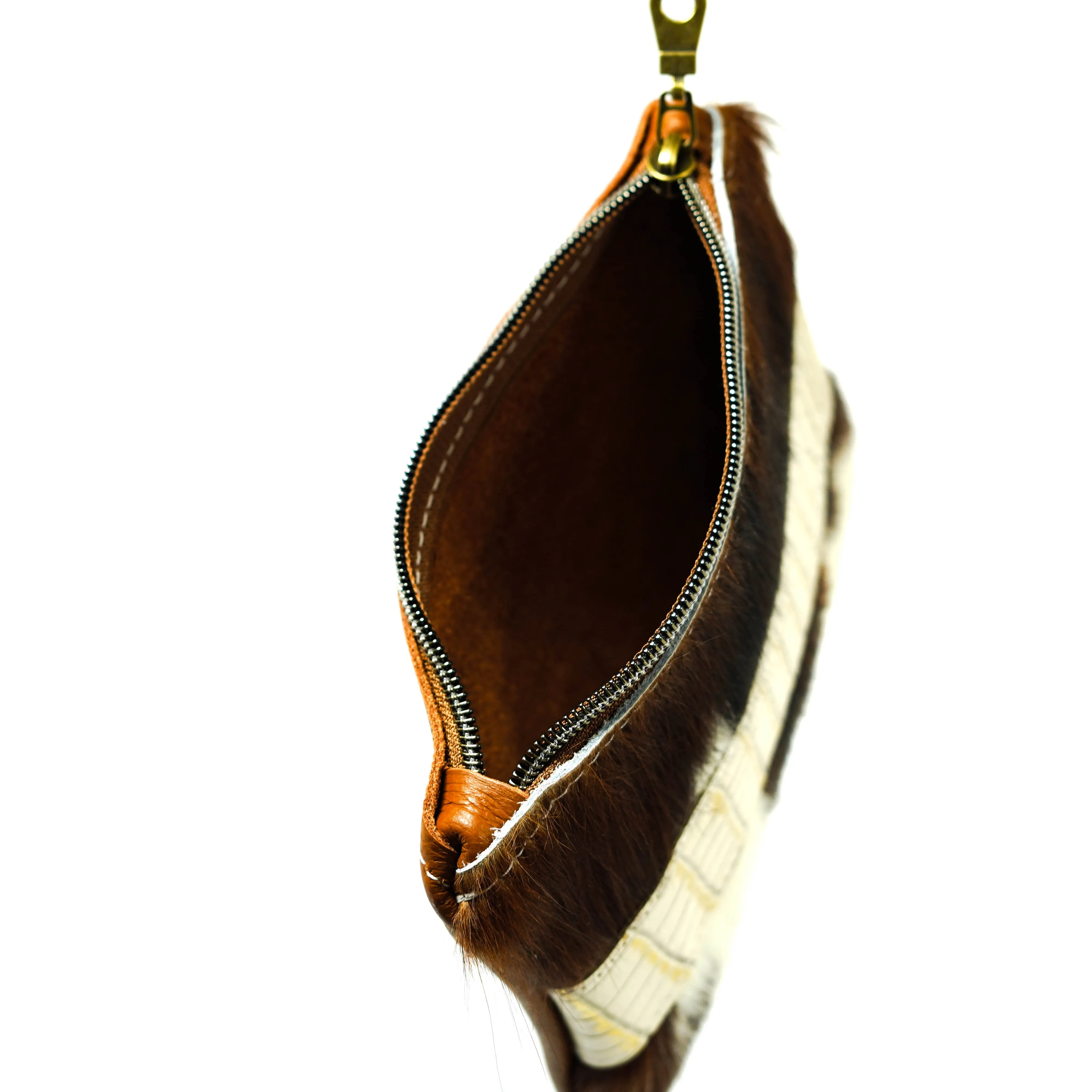 Purse Organizer - Tricolor w/ Ivory Croc