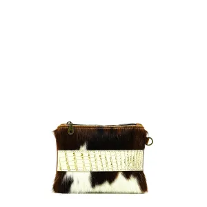 Purse Organizer - Tricolor w/ Ivory Croc