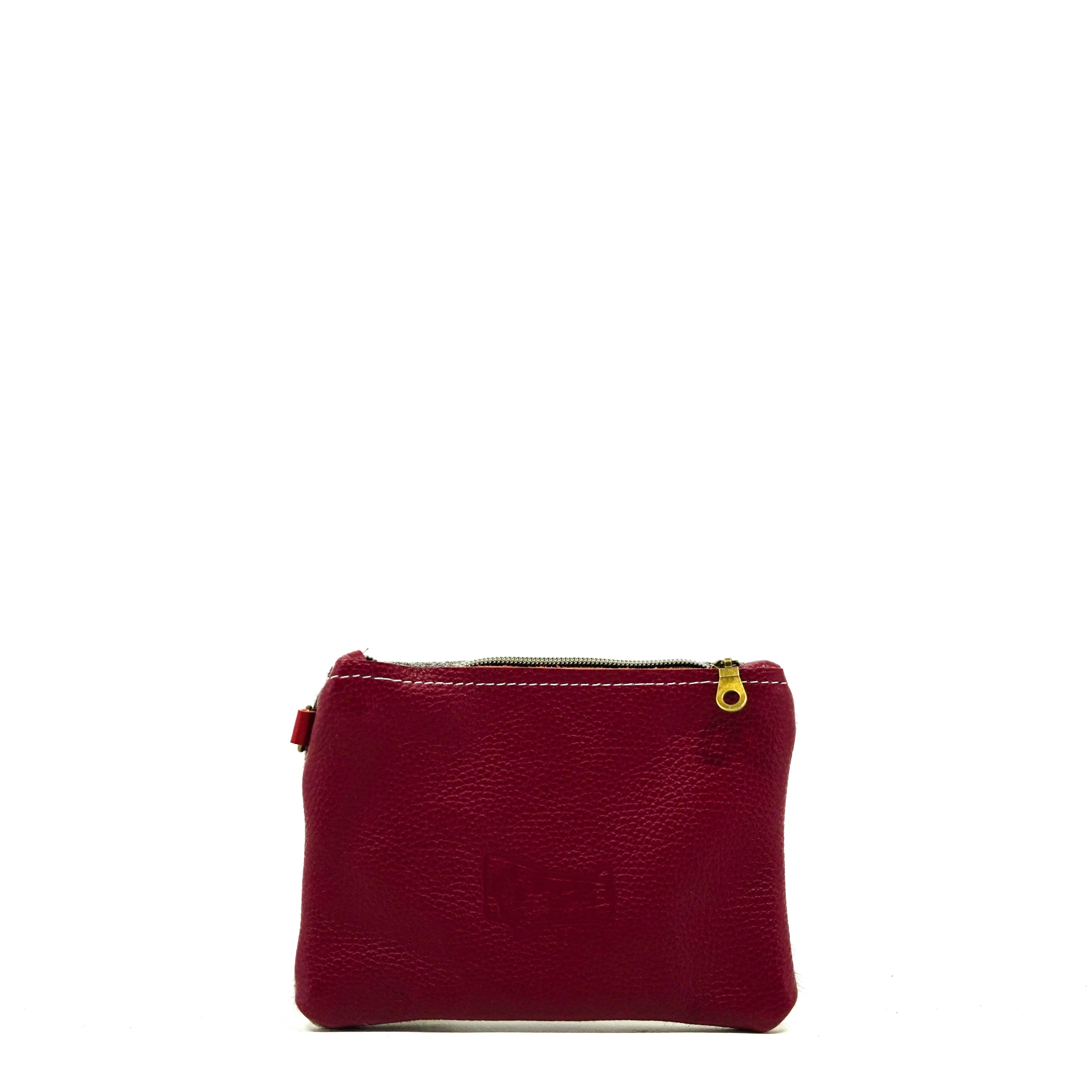 Purse Organizer - Two-Tone Brindle w/ Burgundy Tool