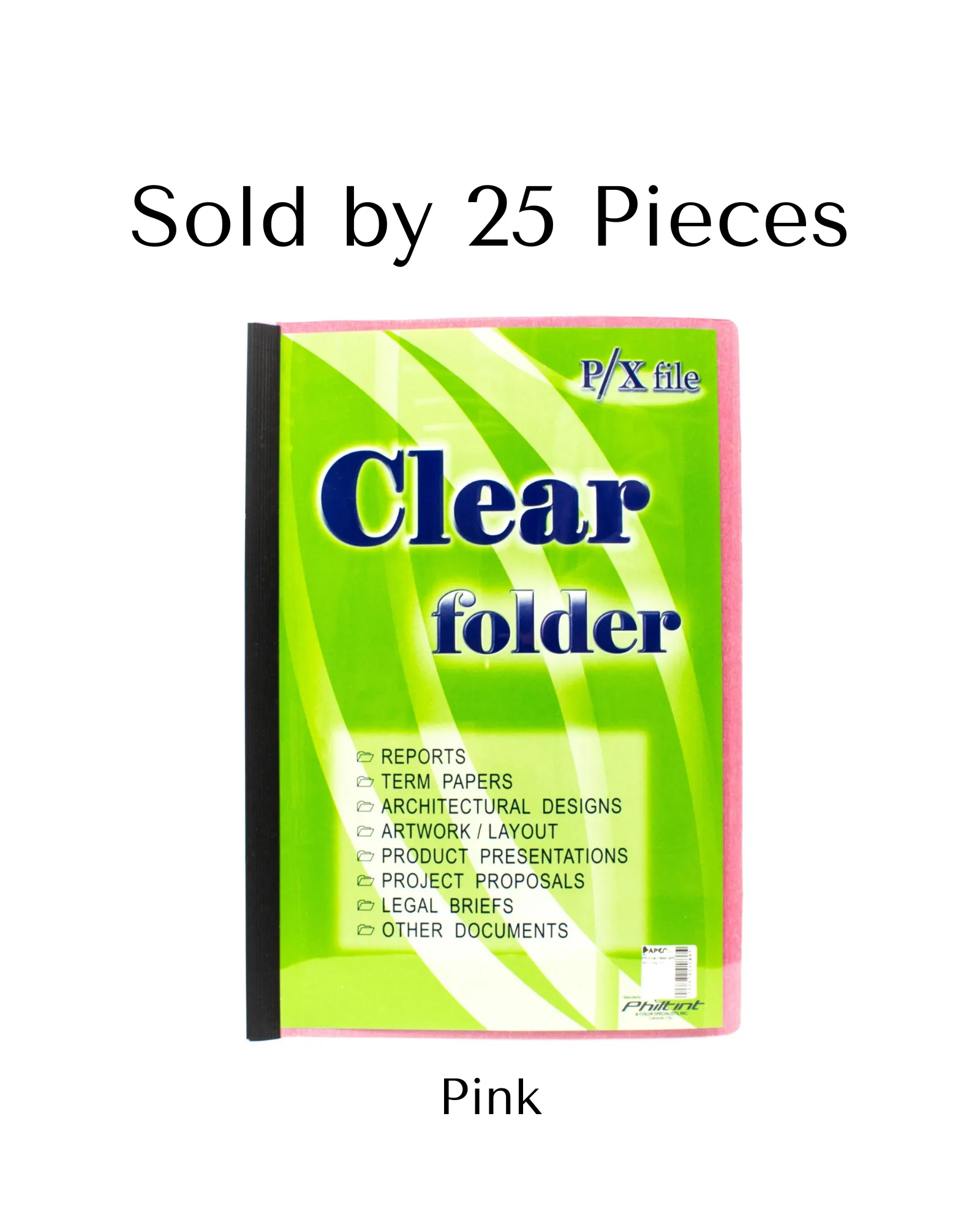 P/X Folder with Slide Long | 25pcs