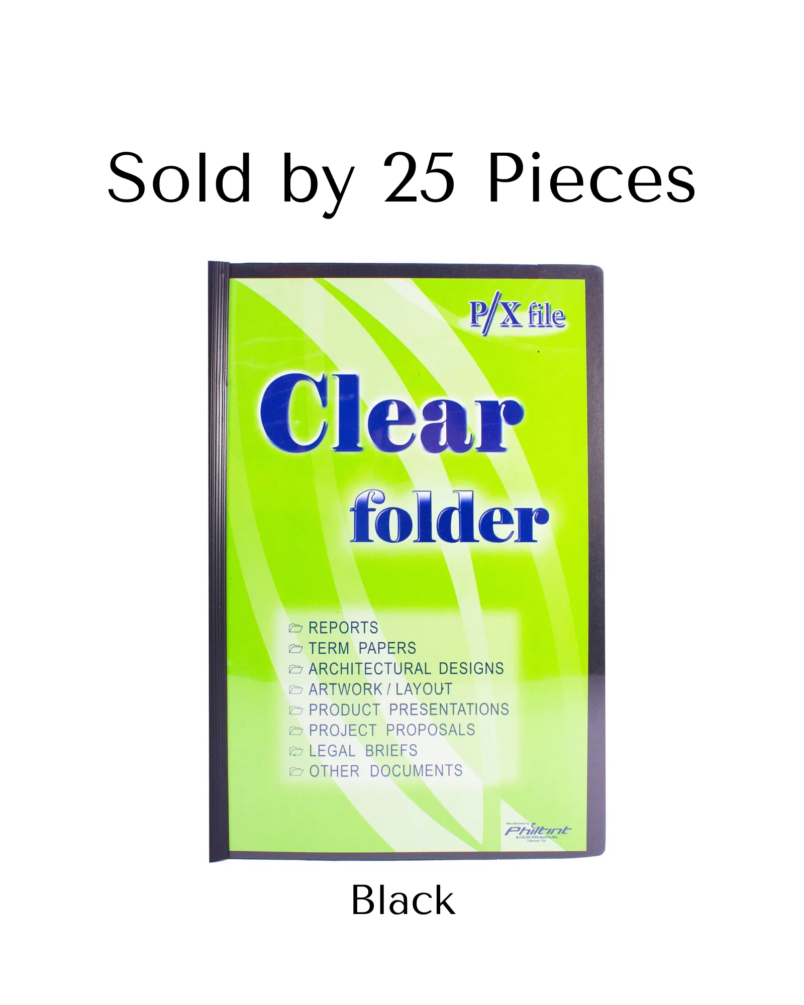 P/X Folder with Slide Long | 25pcs