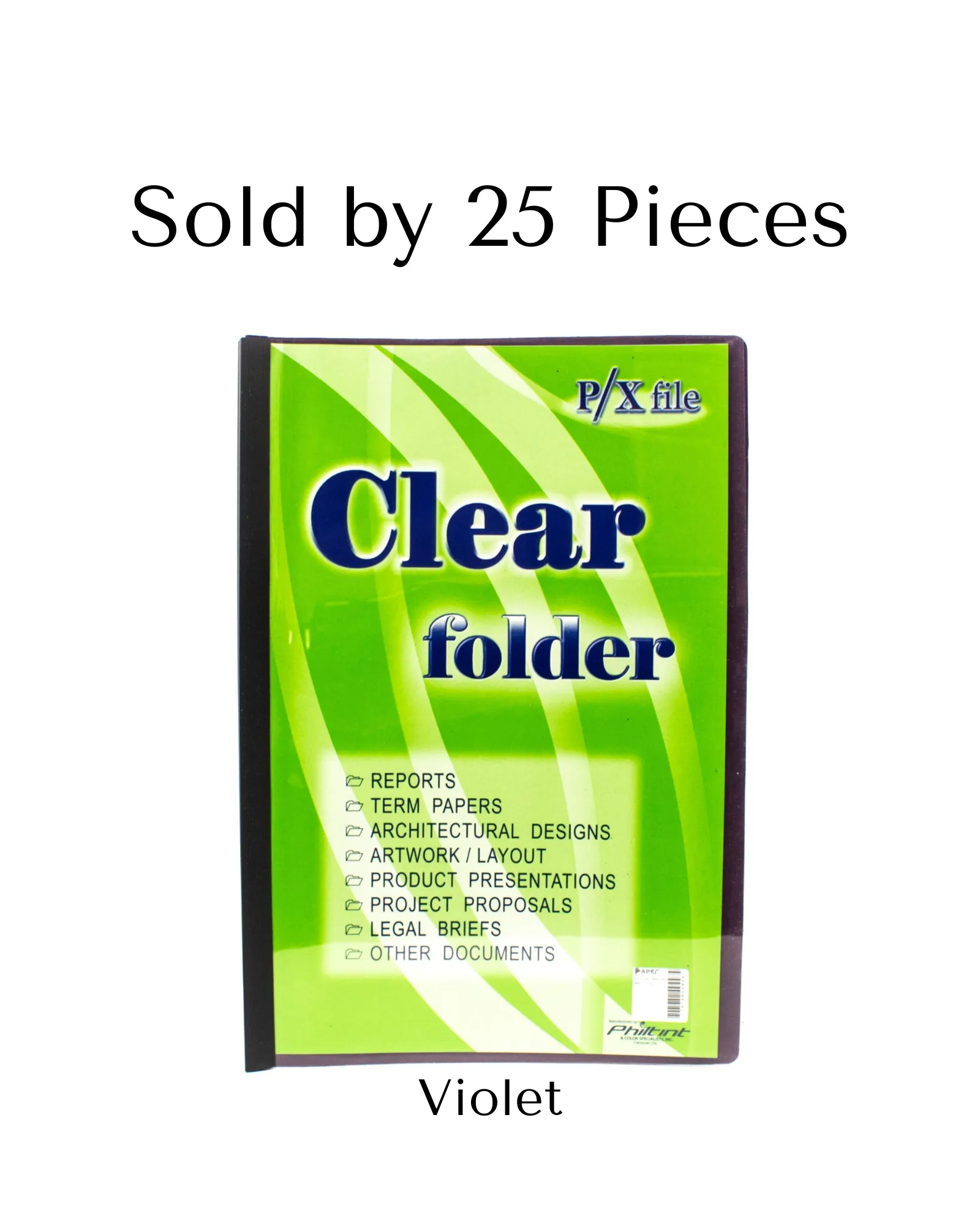 P/X Folder with Slide Long | 25pcs