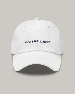 "You Smell Nice" Hat - Pure White/Midnight