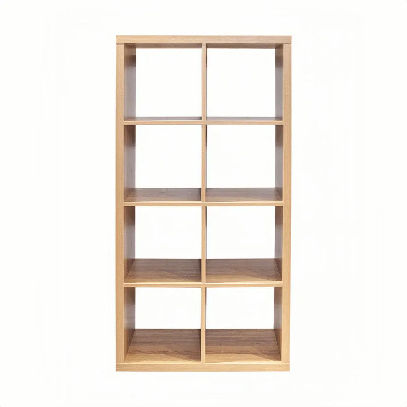 Raajan 57.5" H x 29.9" W Cube Bookcase with Opened Back Shelves ,8-Cube Organizer Storage Latitude Run® Color: Walnut
