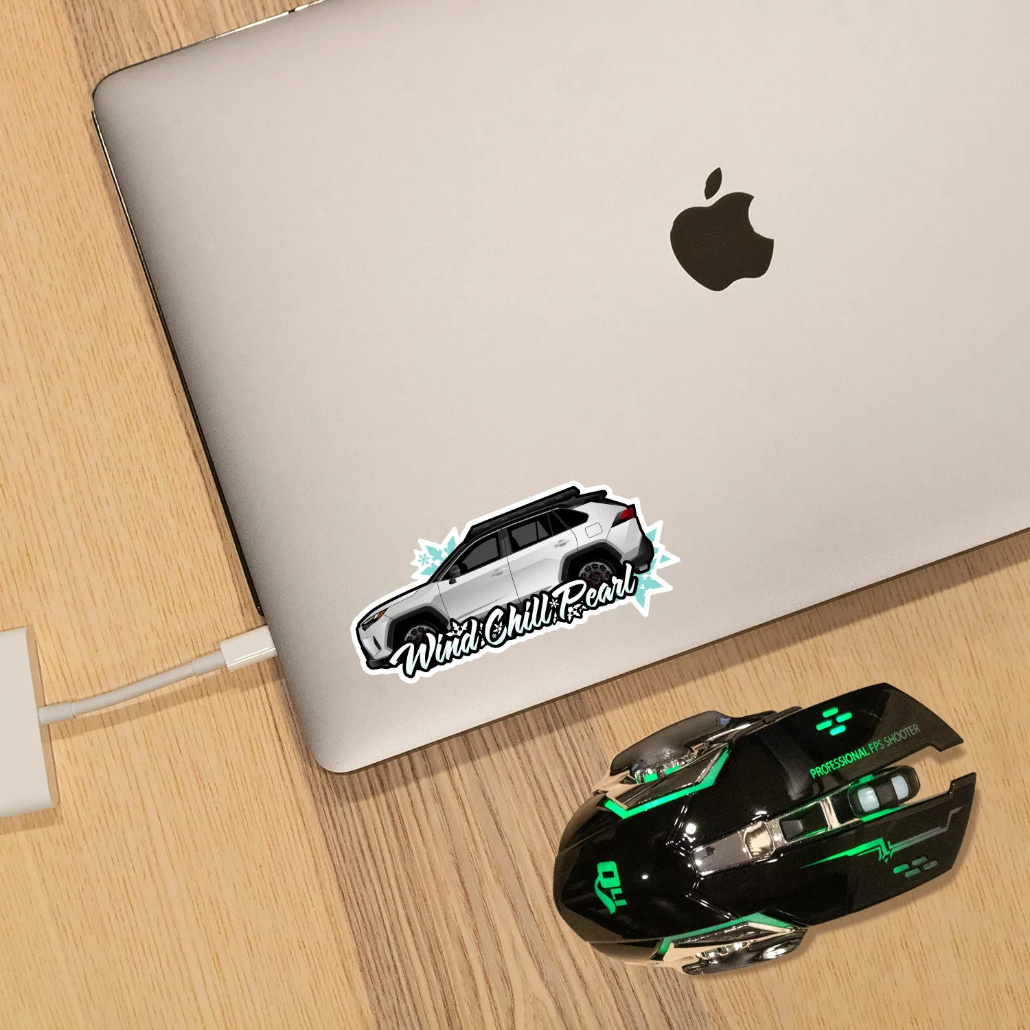 Rav4 Wind Chill Pearl With Snowflakes Sticker