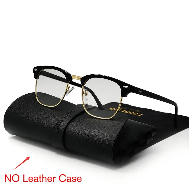 RBROVO Semi-Rimless Retro Sunglasses