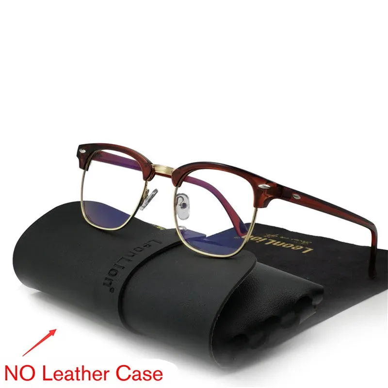 RBROVO Semi-Rimless Retro Sunglasses