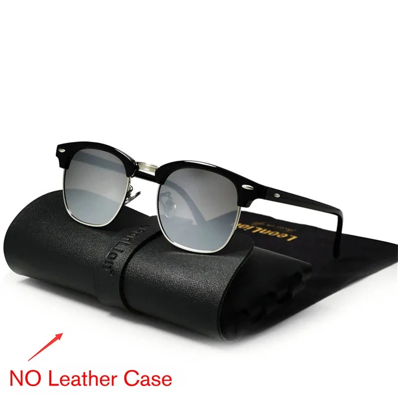 RBROVO Semi-Rimless Retro Sunglasses