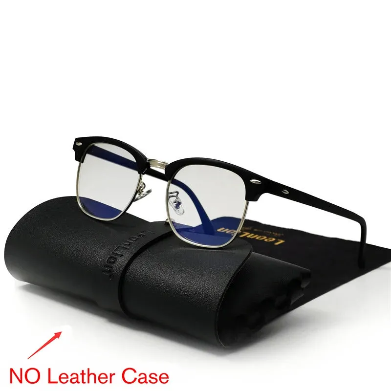 RBROVO Semi-Rimless Retro Sunglasses