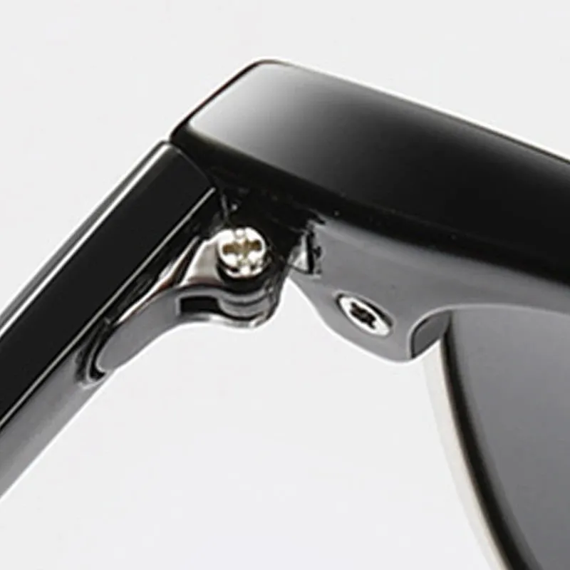 RBROVO Semi-Rimless Retro Sunglasses
