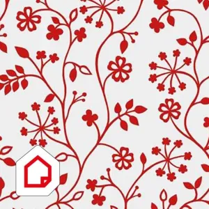 Red Tord Transparent Window Vinyl (450mm, Static)