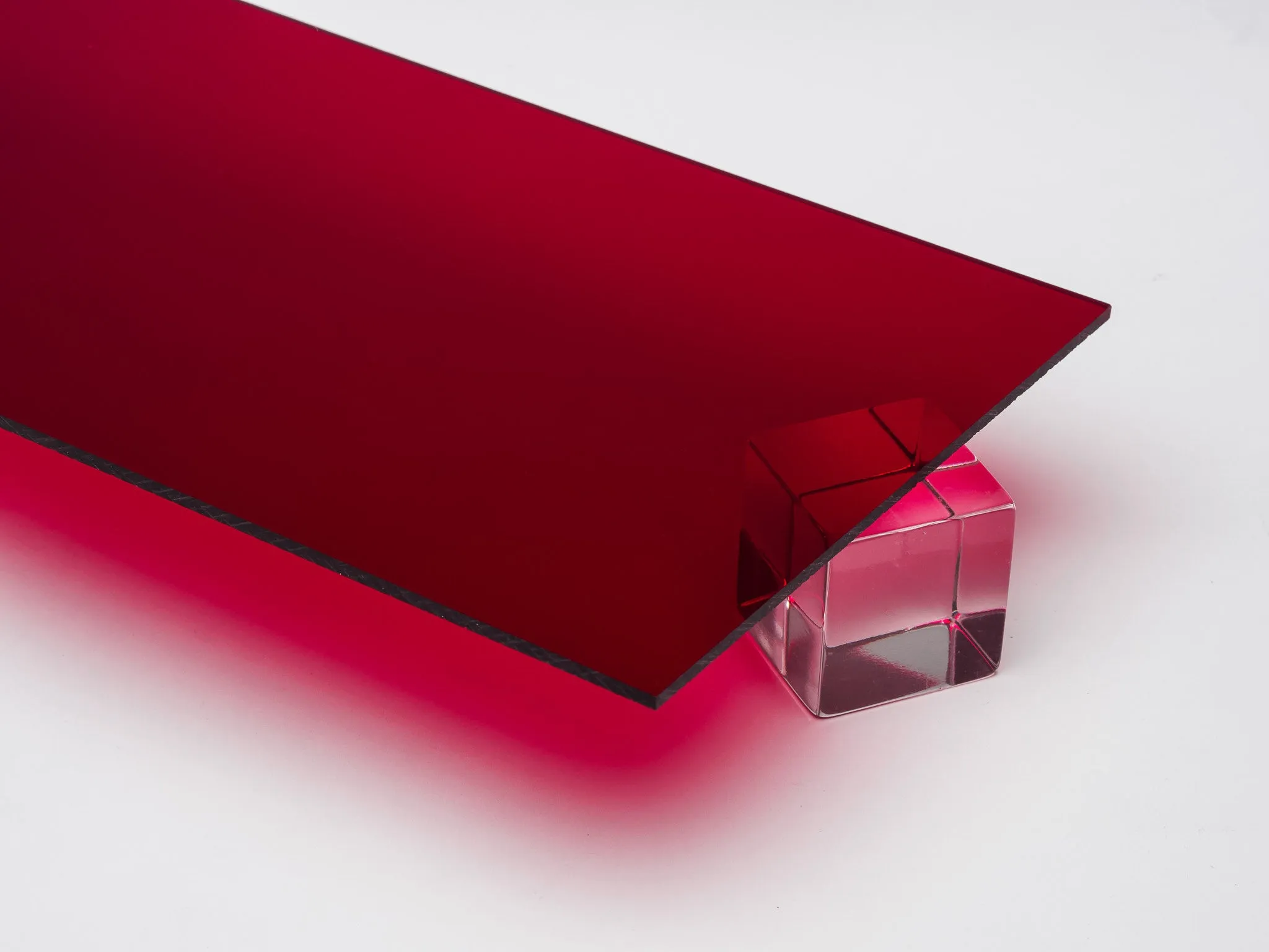 Red Transparent Acrylic Sheet