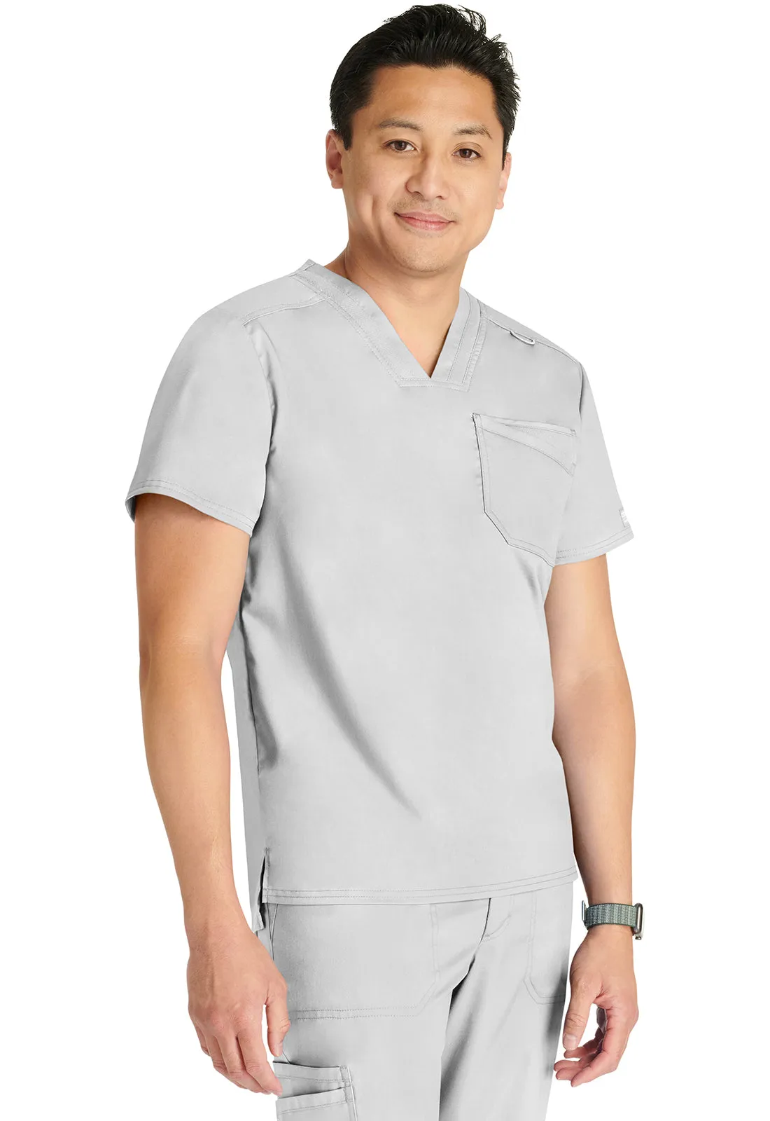 Revolution WW751 Men's V-Neck Top White