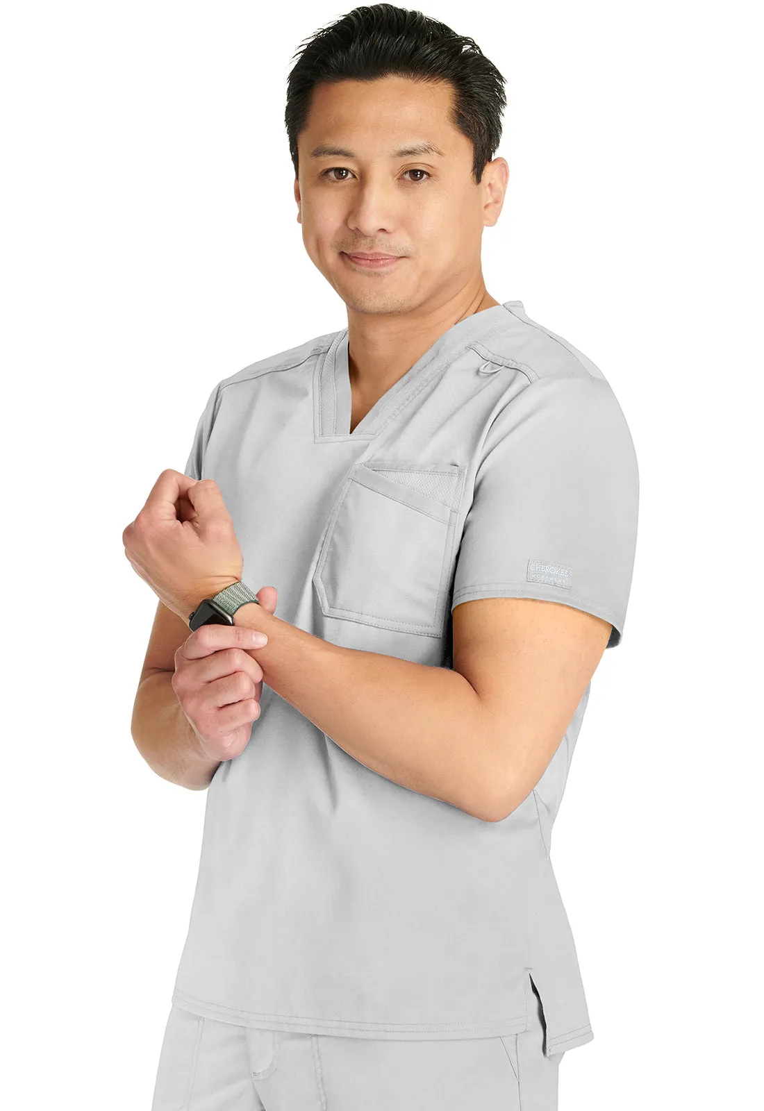 Revolution WW751 Men's V-Neck Top White