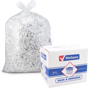 RiteSource - 30" x 38" Regular Clear Garbage Bags, 250/cs - 3038RC