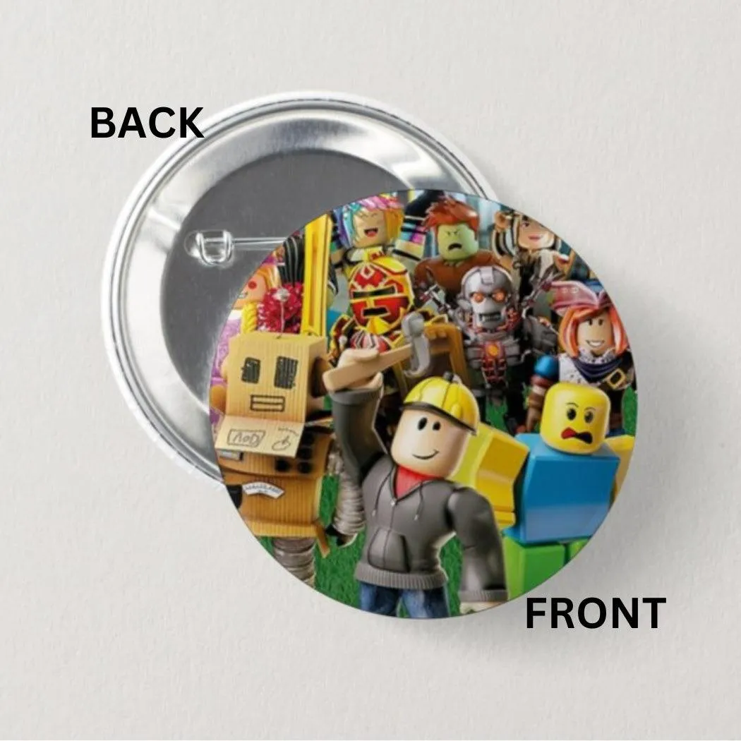 Roblox theme Button Badges - Pack of 5