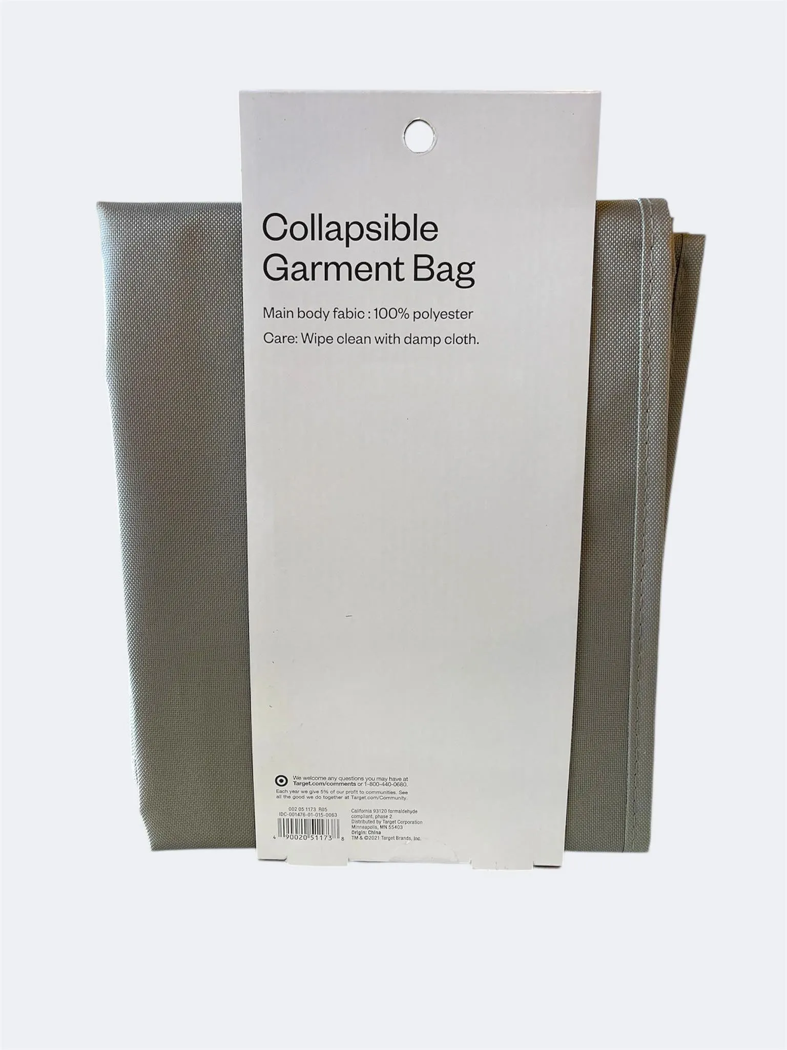 Room Essentials Travel Collapsible Garment Suit Bags 2 Pack