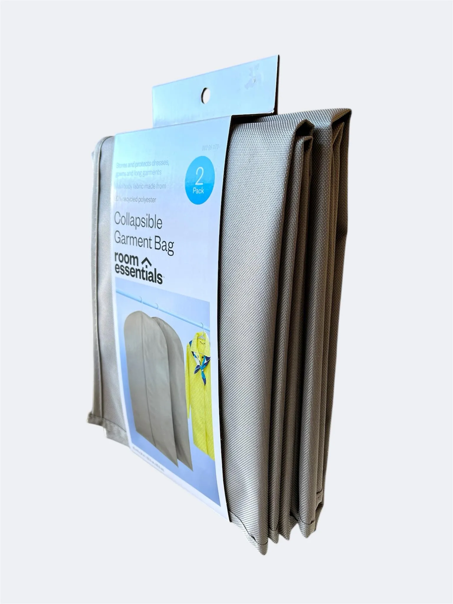 Room Essentials Travel Collapsible Garment Suit Bags 2 Pack