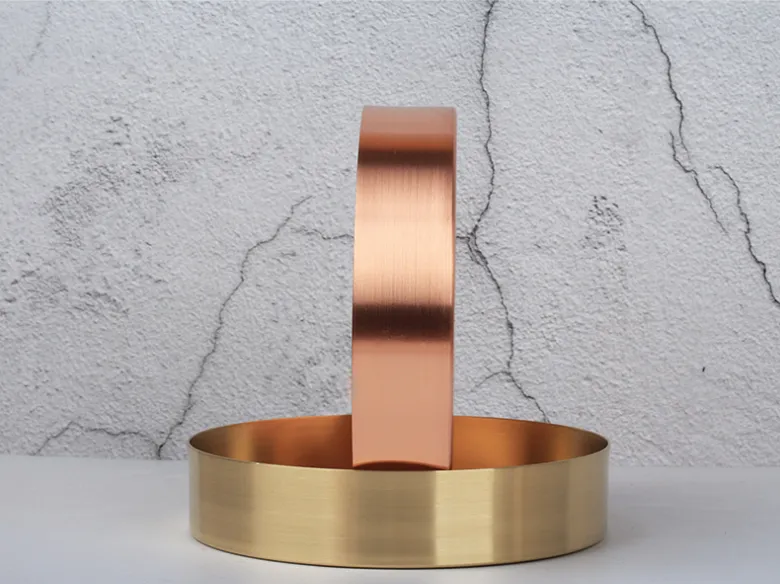 Round Copper Storage Organizer