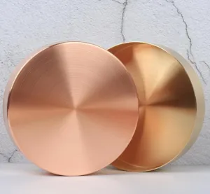 Round Copper Storage Organizer