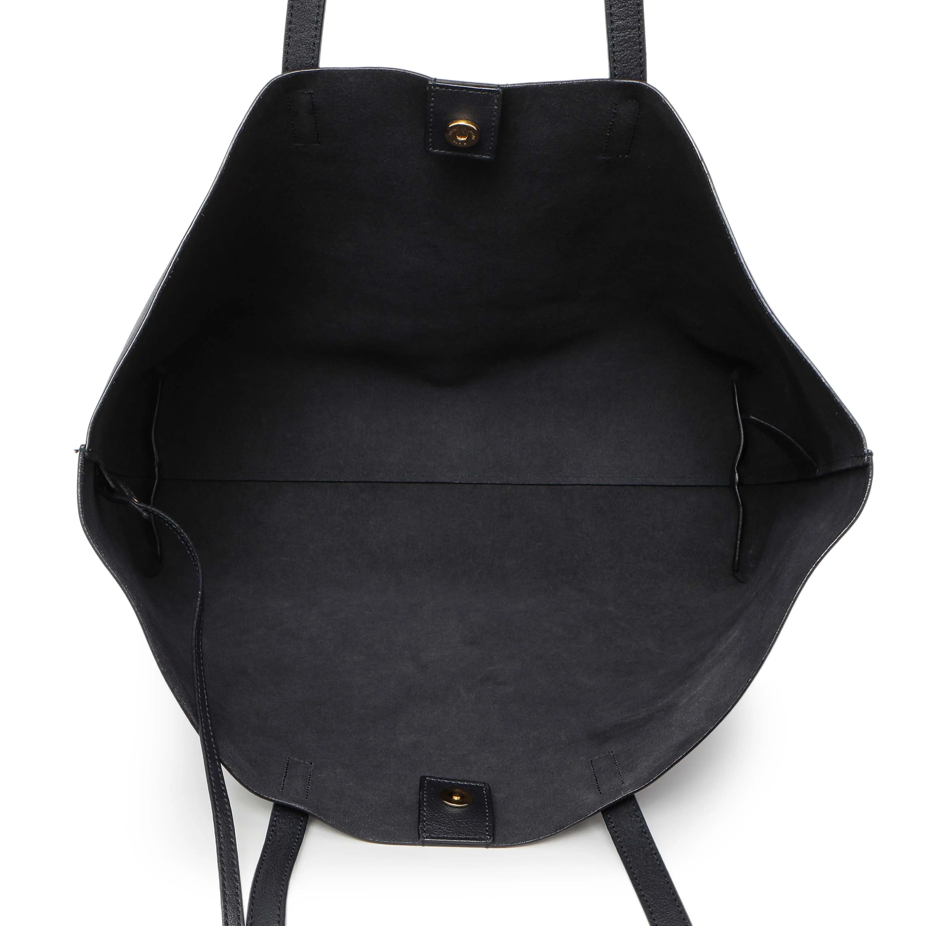 Saint Laurent Navy Calfskin Large Shopping Tote