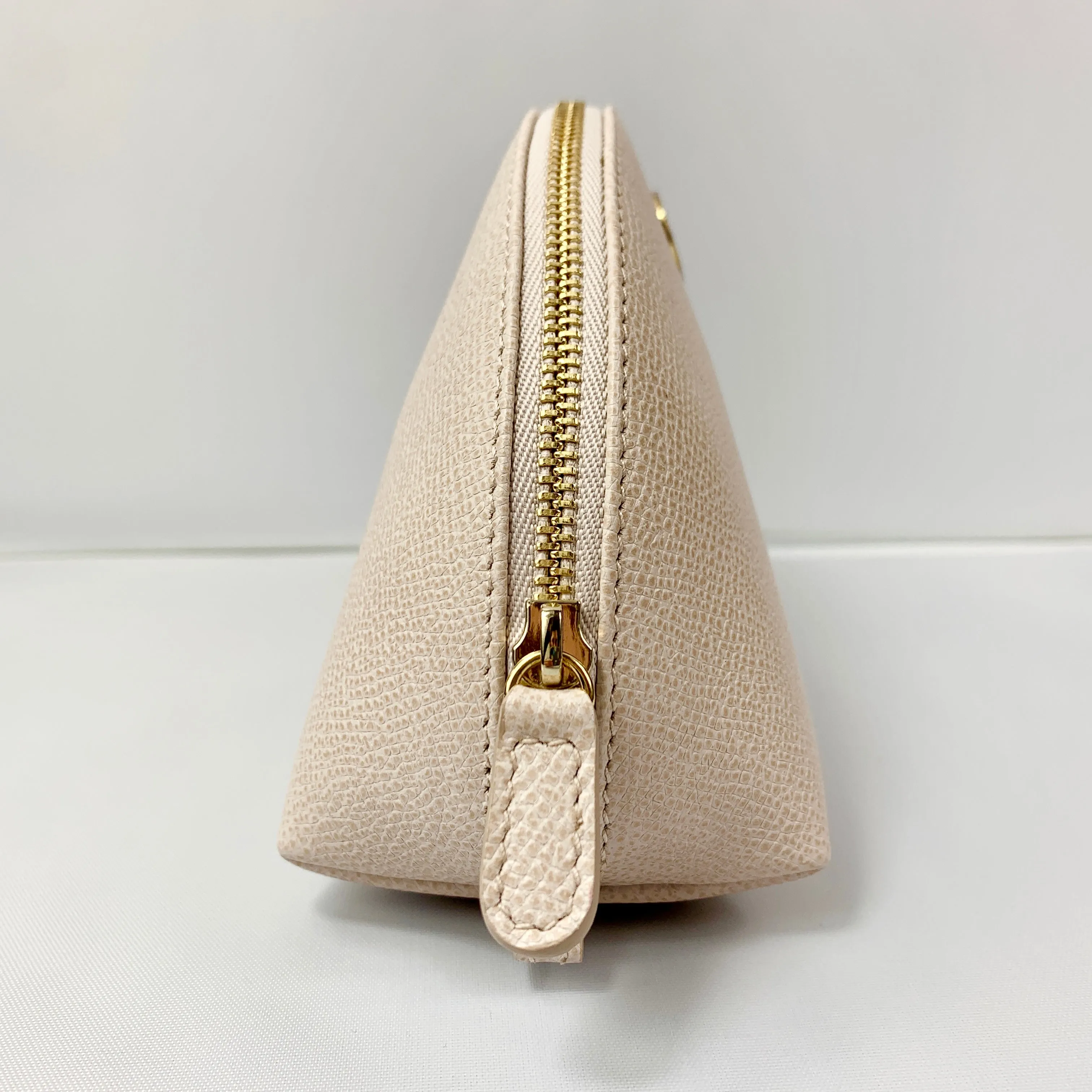 Salvatore Ferragamo Cosmetic Zip Pouch in Jasmine