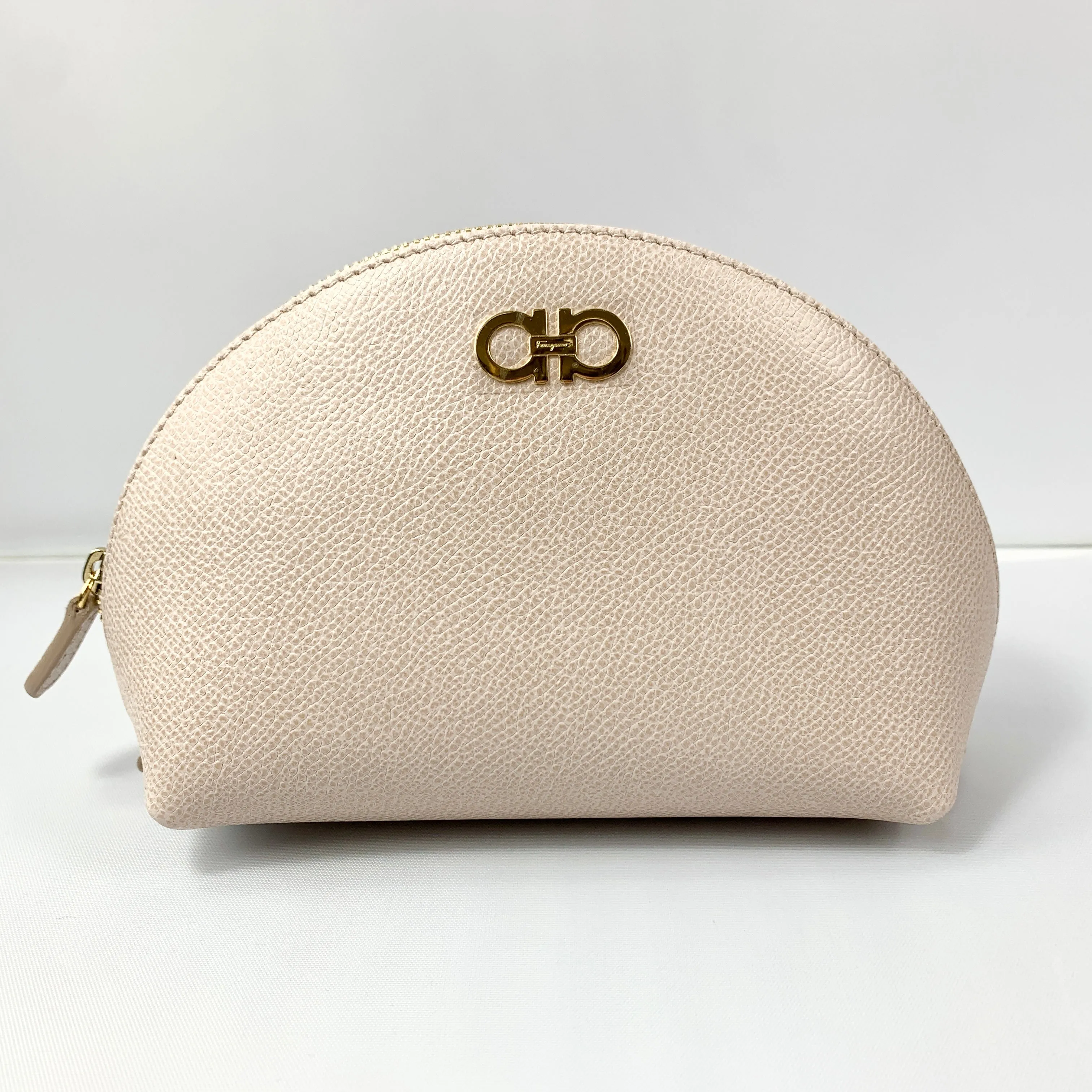 Salvatore Ferragamo Cosmetic Zip Pouch in Jasmine