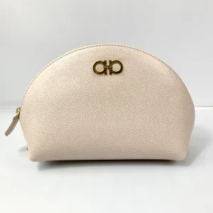 Salvatore Ferragamo Cosmetic Zip Pouch in Jasmine