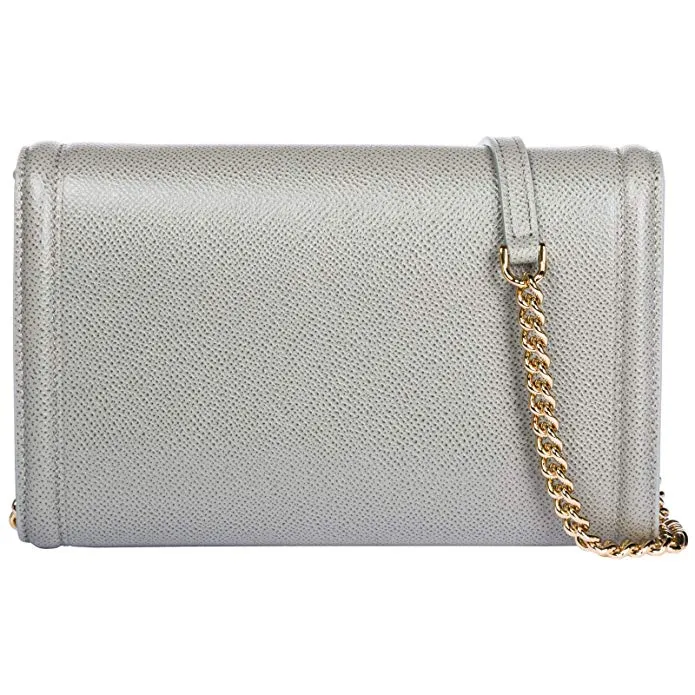 Salvatore Ferragamo Fiocco Vara Mini Bag in Pale Gray