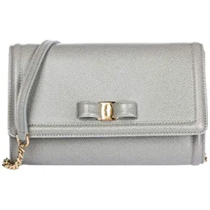 Salvatore Ferragamo Fiocco Vara Mini Bag in Pale Gray