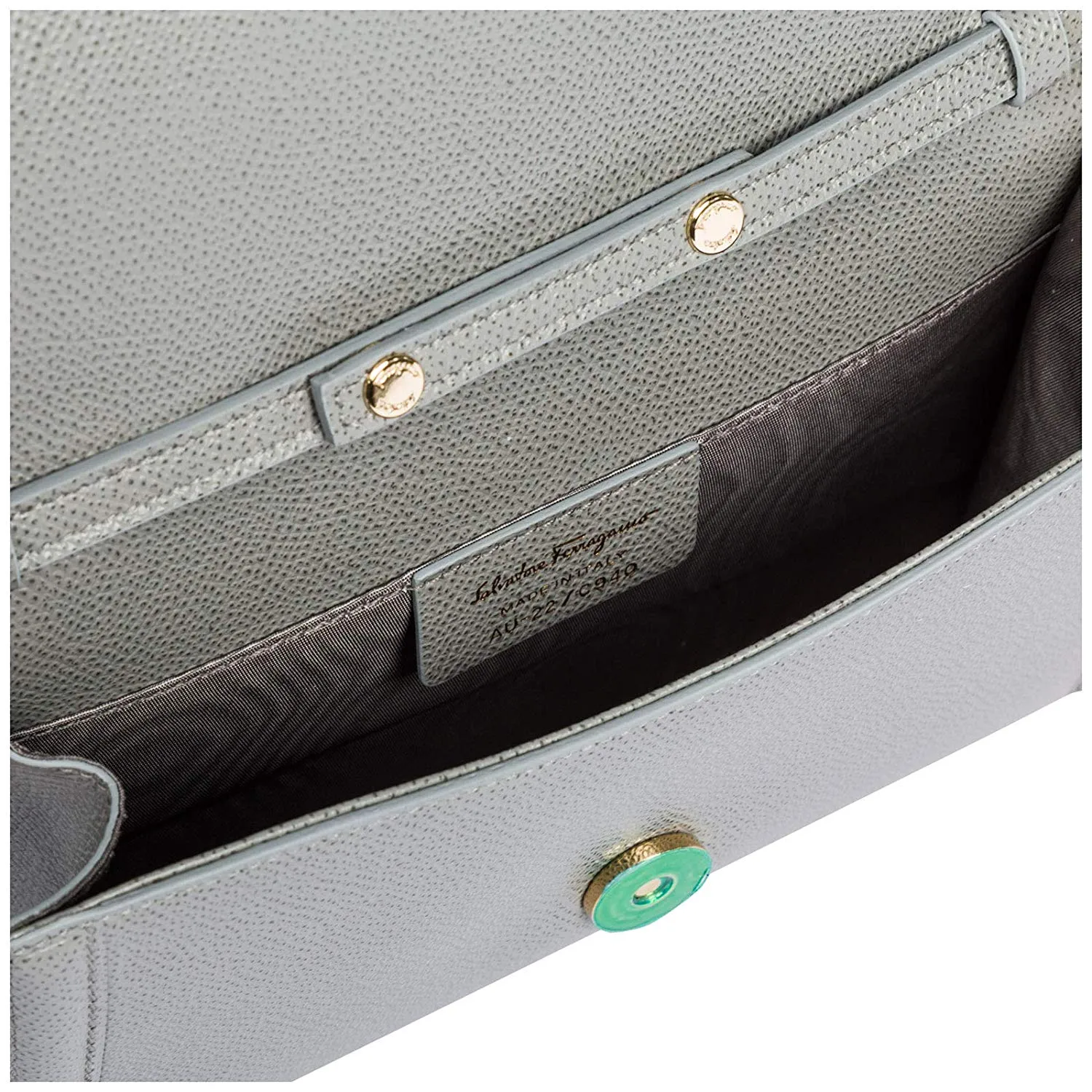Salvatore Ferragamo Fiocco Vara Mini Bag in Pale Gray