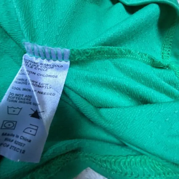 Sansoleil Womens 1/4 Zip Long Sleeve UPF 50 Active Pullover Jacket Small Green