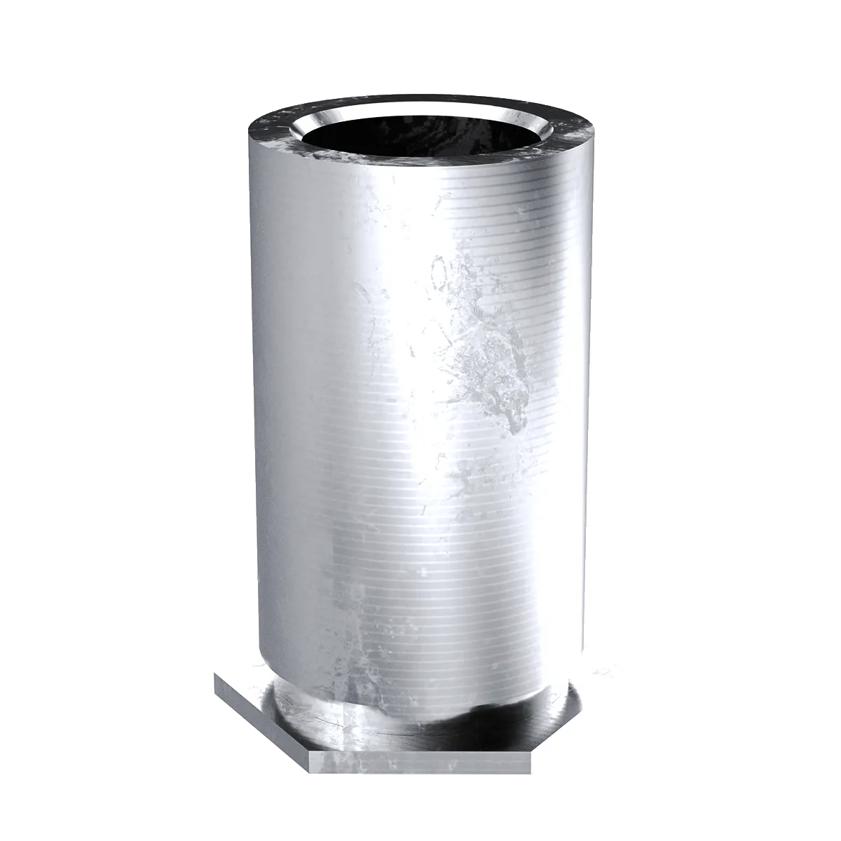 Self-Clinching Standoff, Through Unthreaded, 300 Series Stainless Steel, Passivated, 0.169 x 0.687, 100 Pack