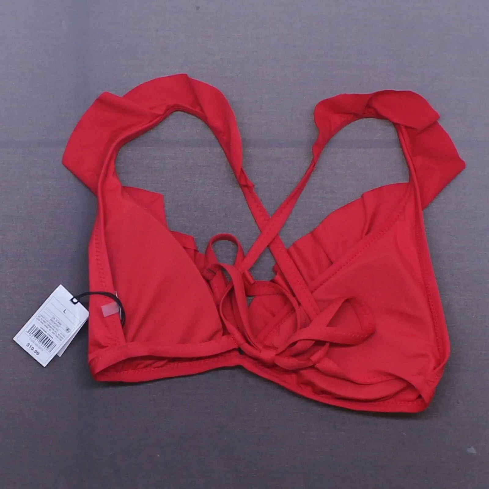 Shade & Shore Women's Ruffle Bralette Bikini Top