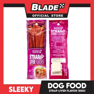 Sleeky Chewy Strap Liver Flavored 50g Dog Treats