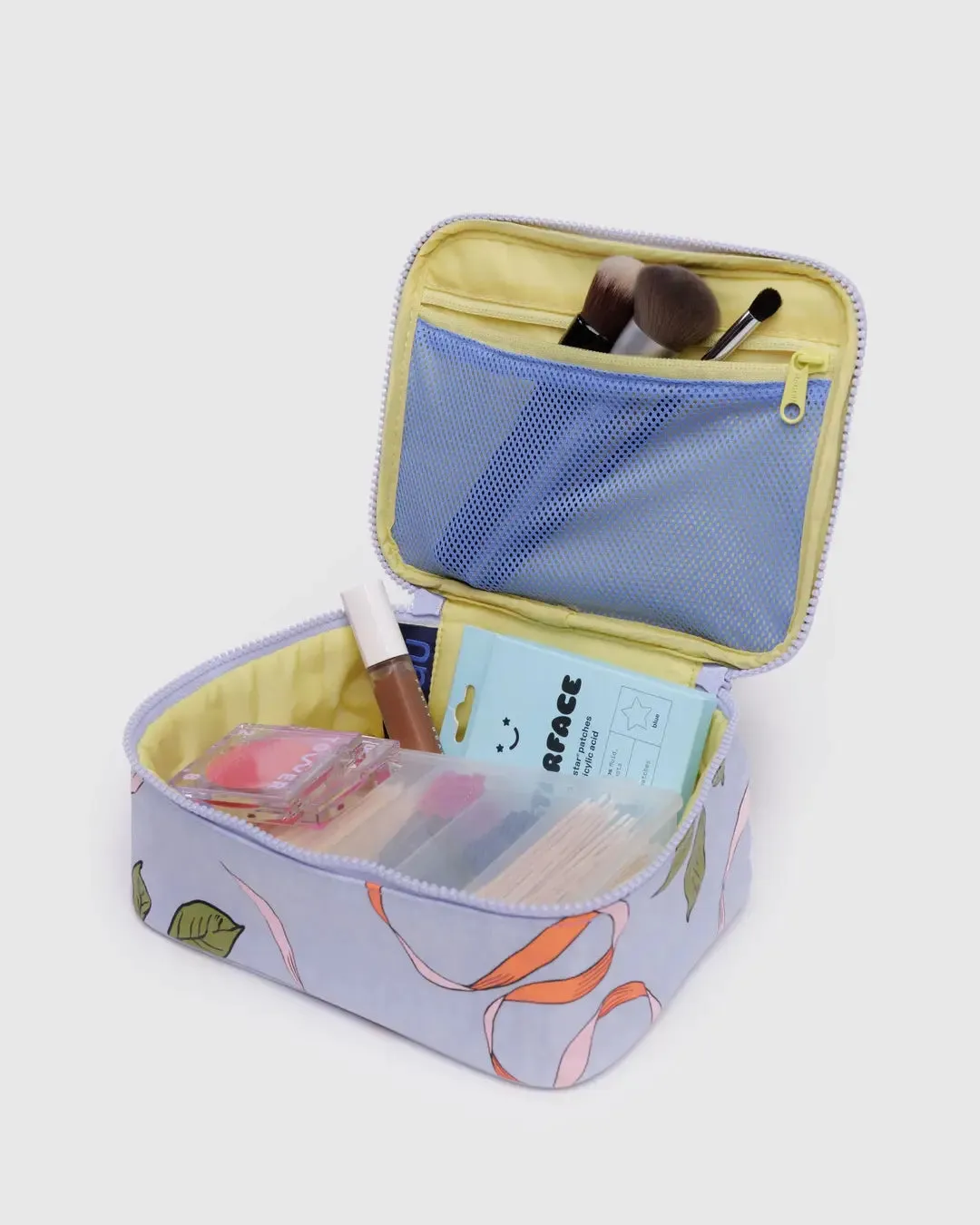 Small Cosmetic Case Apricots & Ribbons | Baggu