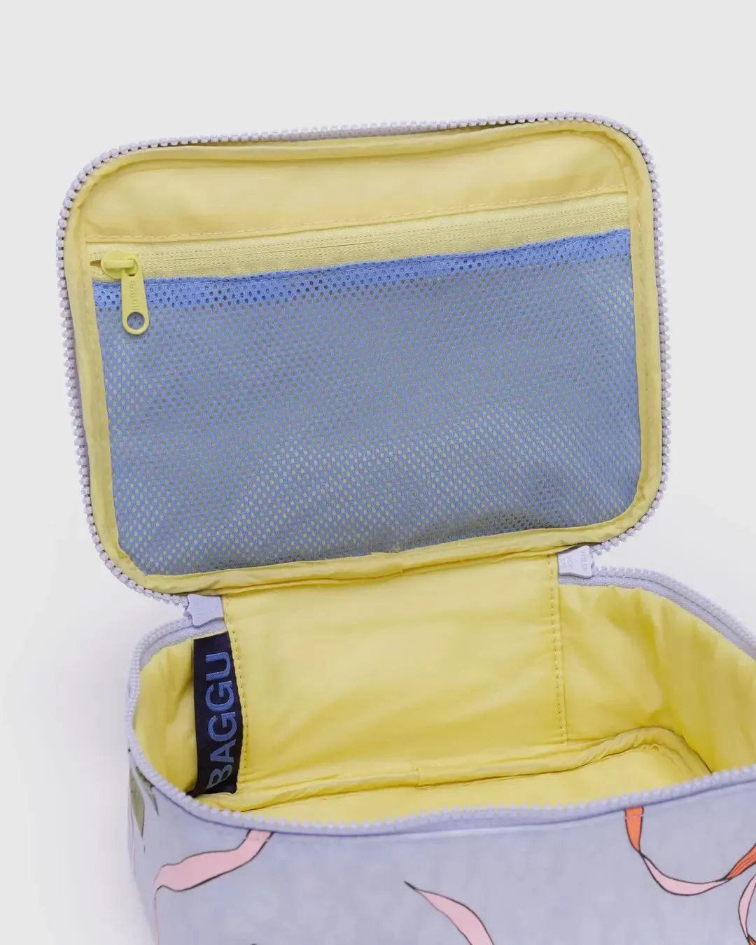 Small Cosmetic Case Apricots & Ribbons | Baggu