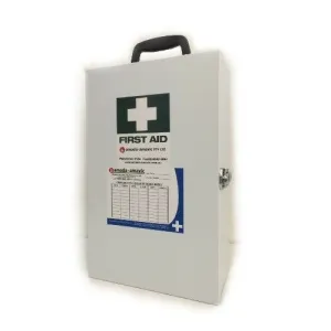 SMALL METAL FIRST AID BOX WALL MOUNT