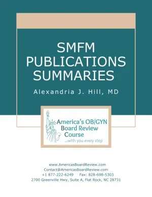 SMFM Manual for ABOG MFM certifying exam