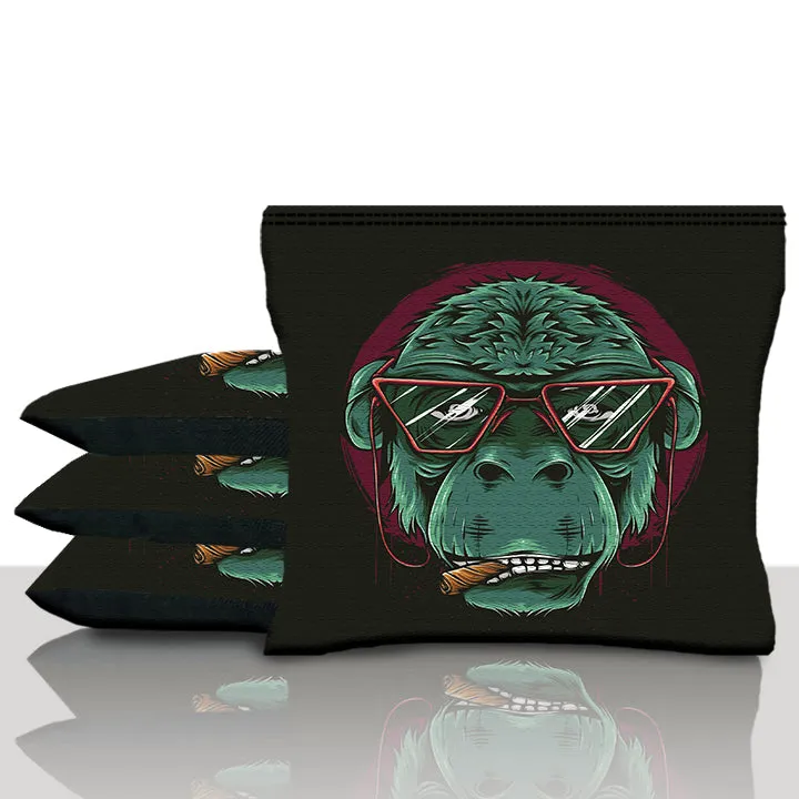 Smoking Monkey Cornhole Bags