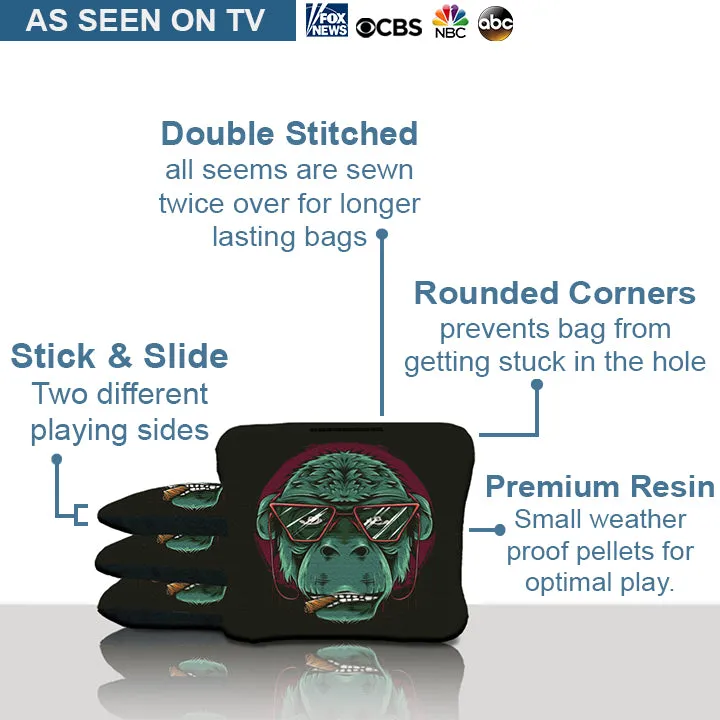 Smoking Monkey Cornhole Bags