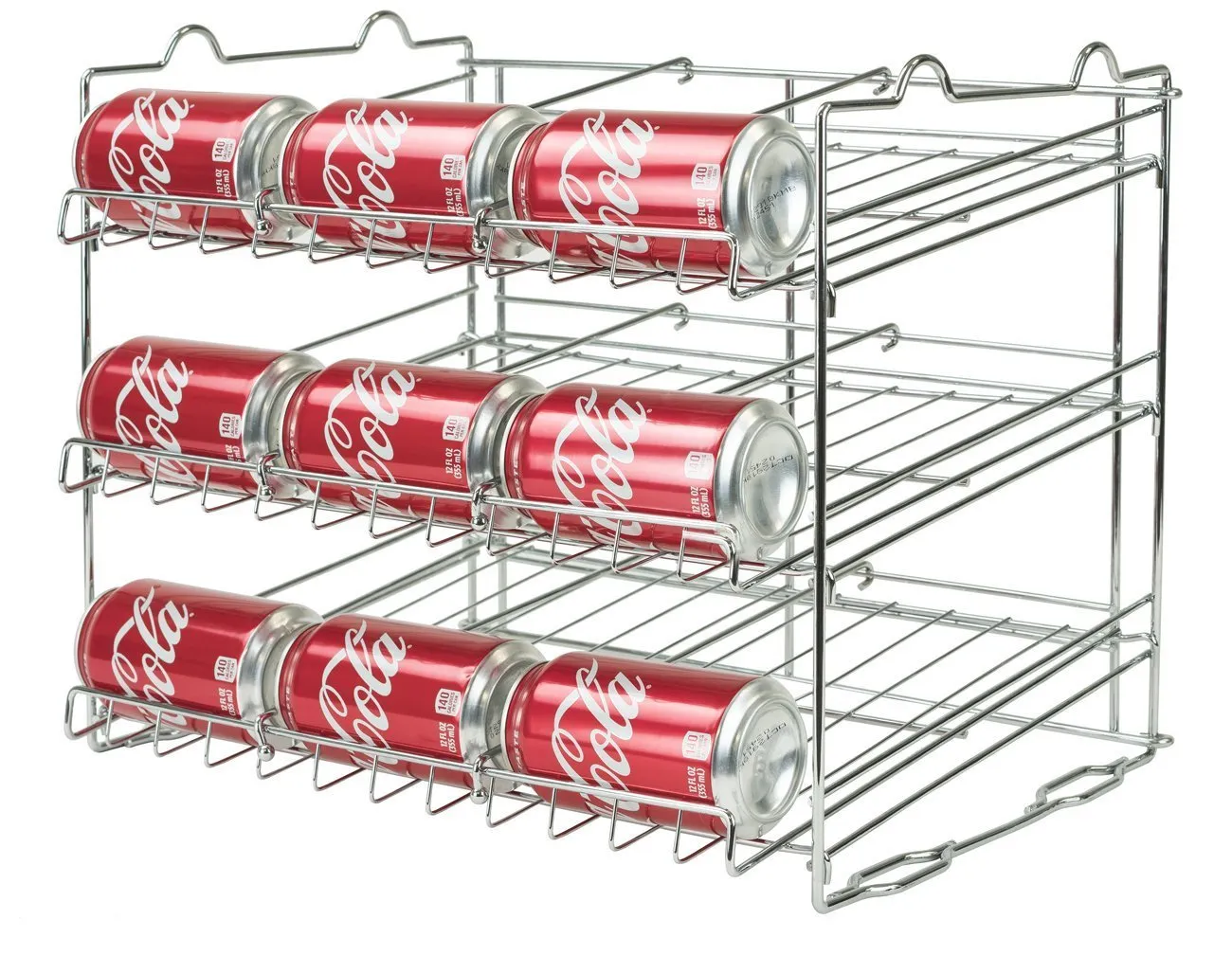 Sorbus Can Organizer Rack, 3-Tier Stackable Can Tracker & Pantry Cabinet Organizer Holds up to 36 Cans, Great Storage for Canned Foods, Drinks, and more in Kitchen, Cupboard, Pantry