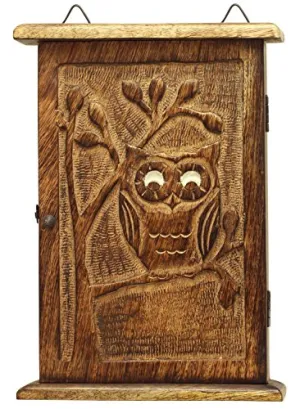 SouvNear Key Box Holder – Premium Quality - Decorative Wooden Vintage Look Wall Mount Key Cabinet / Key Rack / Key