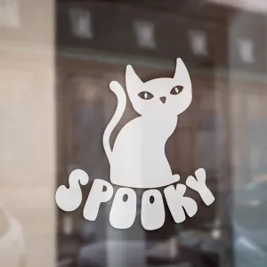 Spooky Cat Halloween Retail Vinyl