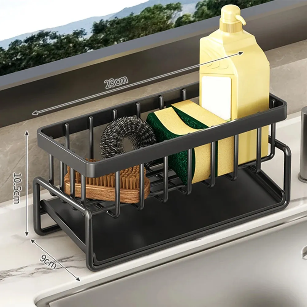Stainless Steel Sink Drain Rack Organizer